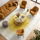 Louis De Poortere Meditation Drop 8335 Gold Moss Rug
