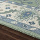 LR Home Pallor 82778 Green Cream Rug