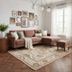 LR Home Pallor 82778 Rust Cream Rug