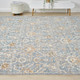 LR Home Viola 83128 Blue Beige Rug