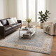 LR Home Viola 83130 Blue Ivory Rug