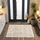 LR Home Viola 83132 Brown Ivory Rug