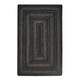 Jet Black Jute Braided Rug by Homespice