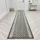 Dynamic Ancient Garden 57011 5666 Grey Cream Custom Runner - 26" Wide