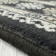 Dynamic Ancient Garden 57102 3636 Charcoal Silver Custom Runner - 26" Wide