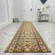 Dynamic Ancient Garden 57120 2464 Light Gold Ivory Custom Runner - 26" Wide