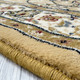 Dynamic Ancient Garden 57120 2464 Light Gold Ivory Custom Runner - 26" Wide