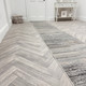 Dynamic Annalise 7611 989 Grey Beige Charcoal Custom Runner - 31" Wide