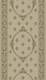 Concord Jewel 6312 Fleur De Lys Medallion Ivory Custom Runner 27" Wide