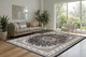 Dynamic Ancient Garden 57119 3434 Blue Ivory Area Rug