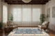 Dynamic Ancient Garden 57365 5464 Light Blue Ivory Area Rug