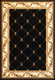 Corinthian 5321 Black Fleur De Lis Rug by Kas