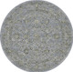 Dynamic Ancient Garden 57136 4646 Steel Blue Cream Rug