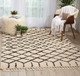 Nourison Moroccan Shag MRS01 Cream Rug