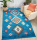 Nourison Navajo NAV07 Blue Rug