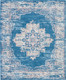 Nourison Grafix GRF14 Blue Rug