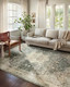 Loloi Rosette ROS-09 Slate Ivory Rug