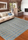 Couristan Nature's Elements Nautical Ripples 8265-0461 Wheat Denim Rug