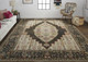 Feizy Piraj 6755F Brown Yellow Rug