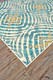 Feizy Keats 3469F Blue Yellow Rug