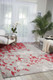 Nourison Twilight TWI21 Grey/Red Rug