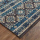 Feizy Nolan 39ATF Blue Black Rug