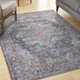 Nourison Nicole Curtis Series 1 SR101 Light Blue Multi Rug