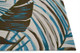 Kas Cove 3002 Ivory Teal Palms Rug
