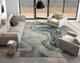 Kas Illusions 6226 Teal Contempo Rug