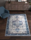 Kas Roxy 2821 Ivory Blue Tabriz Rug