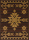 U.W. Affinity 750-00150 Teton Brown Rug