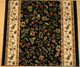 Como 1593 Black Carpet Stair Runner