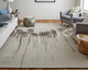 Feizy Anya 8882F Ivory Brown Taupe Area Rug