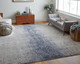 Feizy Astra 39L2F Blue Ivory Area Rug