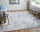 Feizy Astra 39L5F Gray Silver Ivory Area Rug
