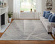 Feizy Brighton 69CHF Ivory Taupe Silver Area Rug
