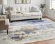 Feizy Clio 39K1F Blue Orange Ivory Area Rug