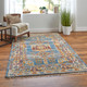 Feizy Fillmore 6944F Blue Yellow Red Area Rug