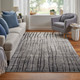 Feizy Kano 39LIF Gray Black Taupe Area Rug