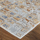 Feizy Laina 39G0F Tan Ivory Blue Area Rug