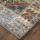 Feizy Melrose 39P0F Gray Red Blue Area Rug
