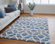 Feizy Mynka 39ICF Blue Ivory Area Rug