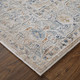 Feizy Pasha 39M5F Ivory Taupe Blue Area Rug