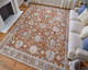 Feizy Pasha 39M7F Red Ivory Blue Area Rug
