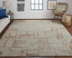 Feizy Sutton T6003 Tan Orange Area Rug