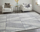 Feizy Whitton 8893F Ivory Black Area Rug