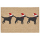 TransOcean Frontporch 1857 12 3 Dogs Christmas Neutr Rug