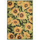 TransOcean Marina 8184 48 Sunflowers Black Rug