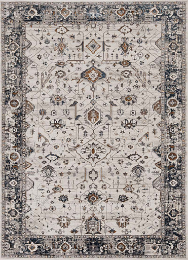 Payless Rugs Kas Inspire 7500 Ivory Grey Empera Rug - Payless Rugs