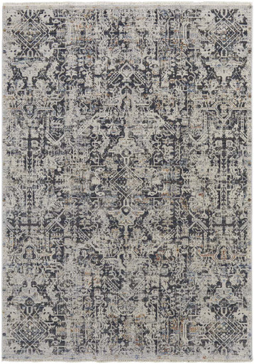 Huf Rug Feizy Kaia 39HUF Navy Beige Rug - Payless Rugs